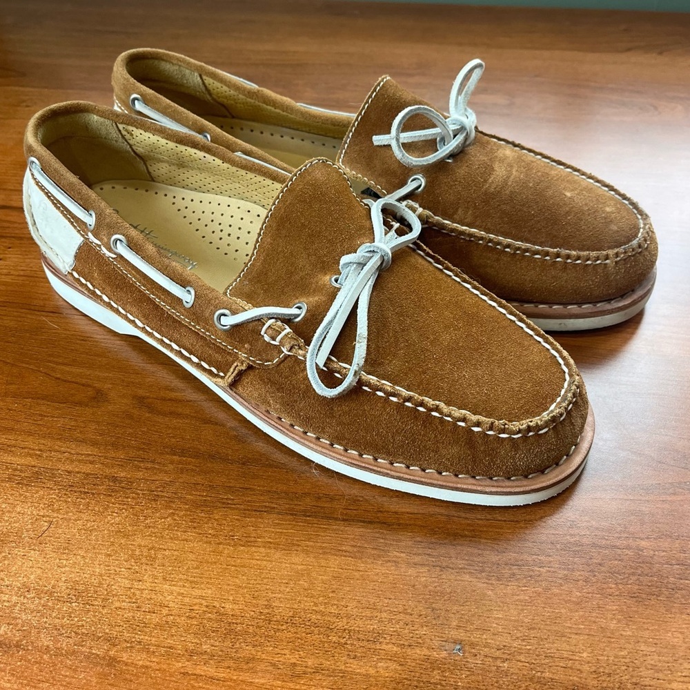 Ernest Hemingway Boat Loafers Sz 11.5 Suede Deck Loafer Shoes Slip On Vibram
